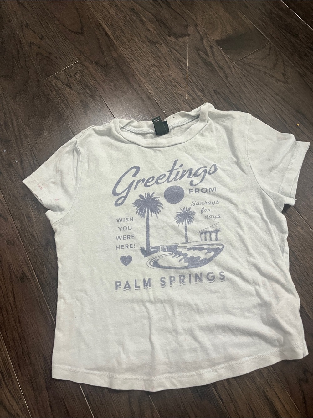 wild fable White Tee with Light Purple Text